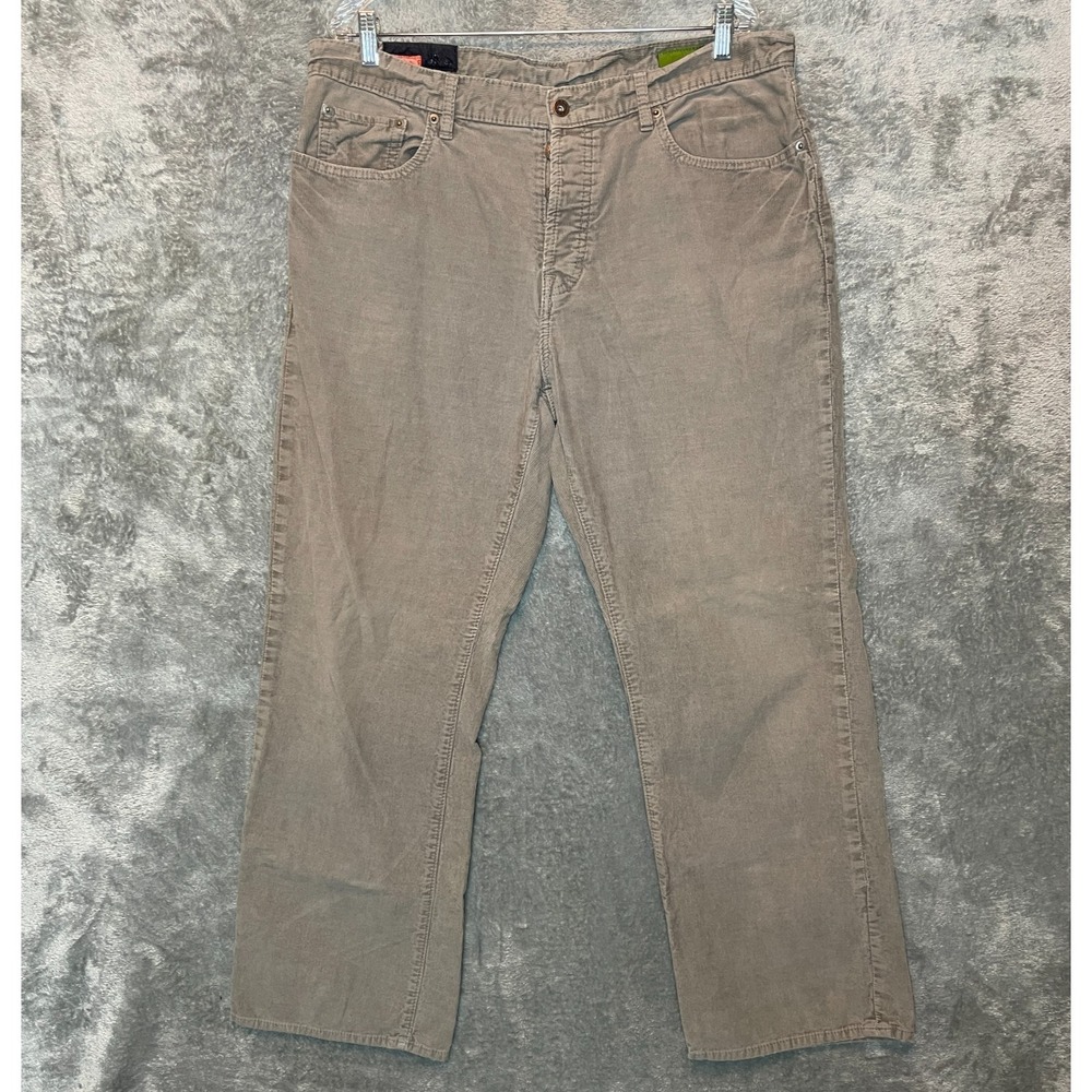 Vtg Gap 1969 Men Corduroy Straight 5 Pocket Jean 38x32 Relaxed Neutral Y2K Skate - Picture 1 of 12